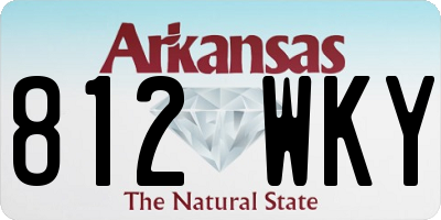 AR license plate 812WKY