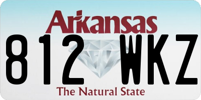 AR license plate 812WKZ