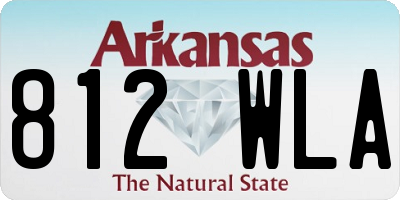 AR license plate 812WLA