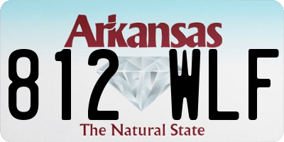 AR license plate 812WLF