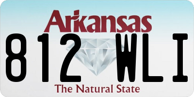 AR license plate 812WLI