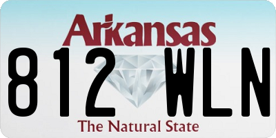 AR license plate 812WLN