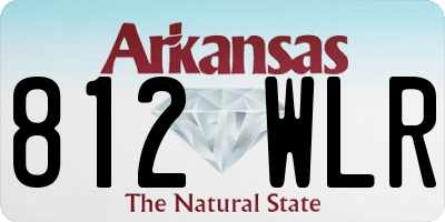 AR license plate 812WLR