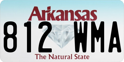 AR license plate 812WMA