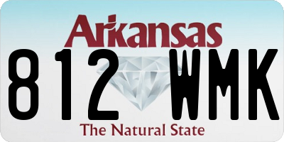 AR license plate 812WMK