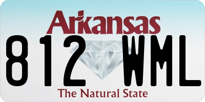 AR license plate 812WML