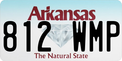 AR license plate 812WMP