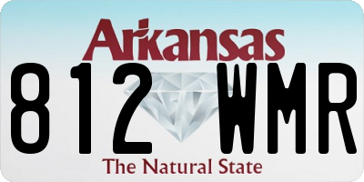 AR license plate 812WMR