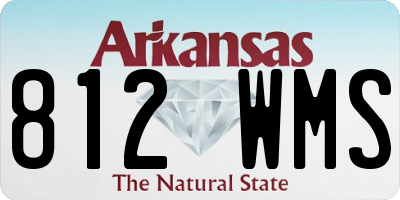 AR license plate 812WMS