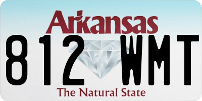 AR license plate 812WMT