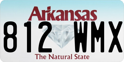 AR license plate 812WMX