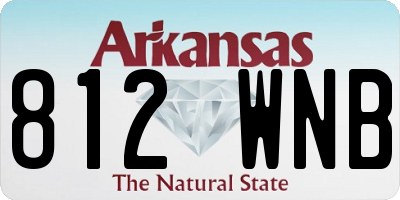 AR license plate 812WNB