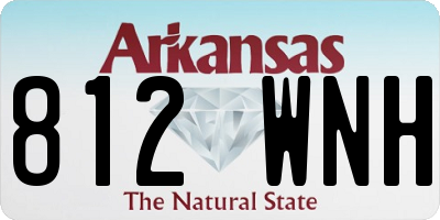 AR license plate 812WNH