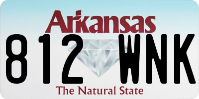 AR license plate 812WNK