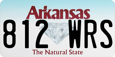 AR license plate 812WRS