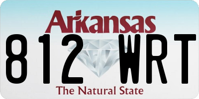 AR license plate 812WRT