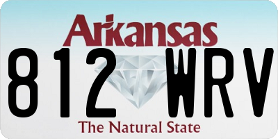 AR license plate 812WRV