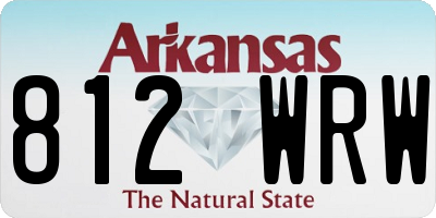 AR license plate 812WRW