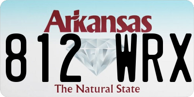 AR license plate 812WRX