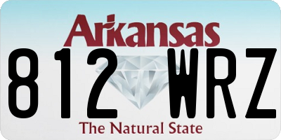 AR license plate 812WRZ