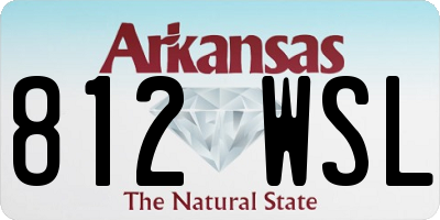 AR license plate 812WSL