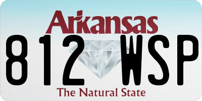 AR license plate 812WSP
