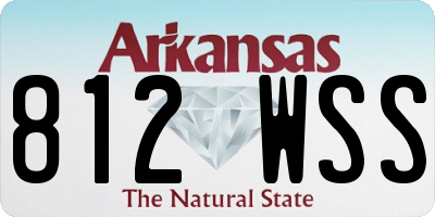 AR license plate 812WSS