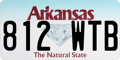 AR license plate 812WTB
