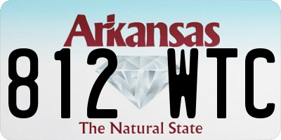 AR license plate 812WTC