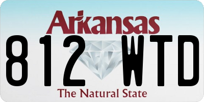 AR license plate 812WTD