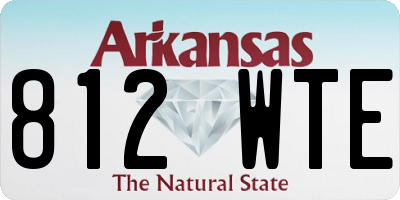 AR license plate 812WTE