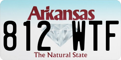 AR license plate 812WTF