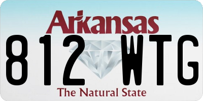 AR license plate 812WTG