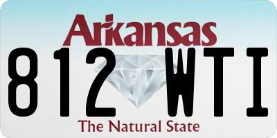 AR license plate 812WTI