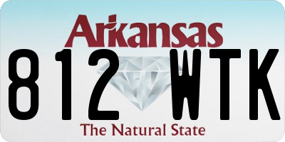 AR license plate 812WTK