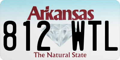 AR license plate 812WTL