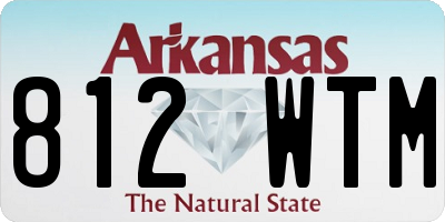 AR license plate 812WTM