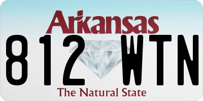 AR license plate 812WTN