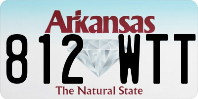 AR license plate 812WTT