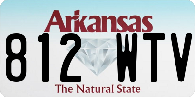 AR license plate 812WTV