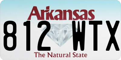 AR license plate 812WTX