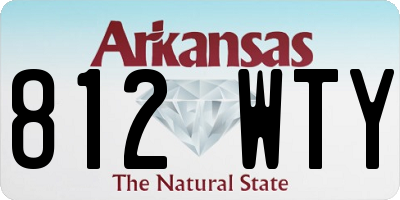 AR license plate 812WTY