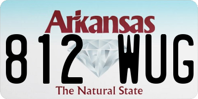 AR license plate 812WUG