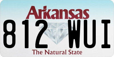 AR license plate 812WUI