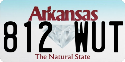 AR license plate 812WUT