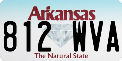 AR license plate 812WVA