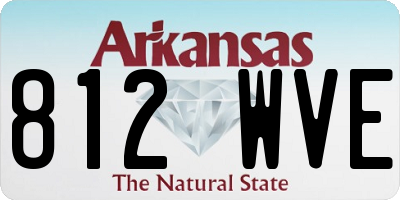 AR license plate 812WVE