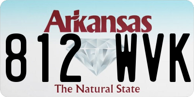AR license plate 812WVK