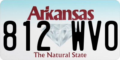 AR license plate 812WVO