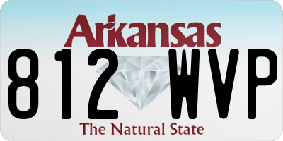 AR license plate 812WVP